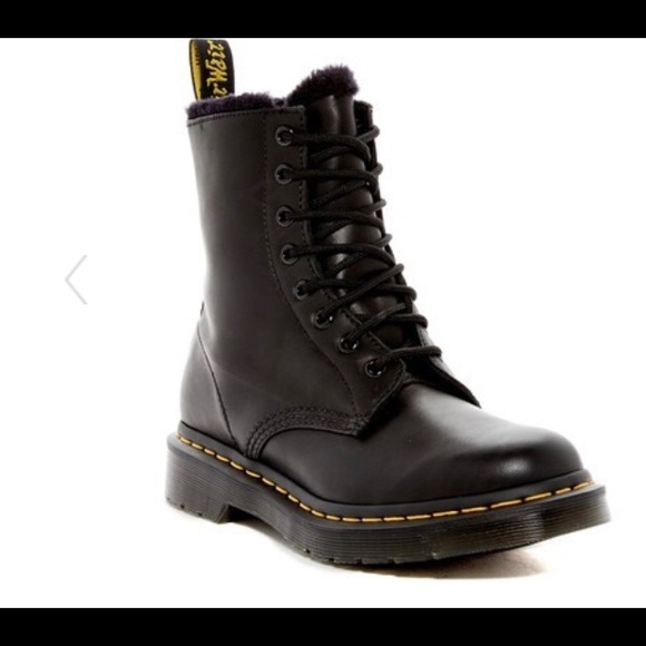 doc marten fur lined boots